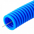 Гофротруба ПП легкая 350Н безгалогенная (HF) синяя с/з d16 мм (100м/5500м уп/пал) Промрукав, PR02.0051