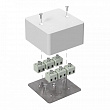 Коробка огнестойкая 40-0460-FR2.5-12 Е15-Е120 85х85х45 мм для кабель-канала RAL9003 (44 шт/кор) Промрукав