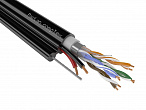 F/UTP 4 Cat5e PVC/PEtr 2х0,75 ParLan™ complex , кабель для IP-видеонаблюдения на тросу (Паритет)