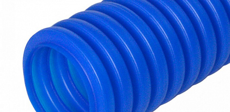 Гофротруба ПНД защитная для МПТ (пешель) синяя d25/18,3 мм (50м/2600м уп/пал) Промрукав, PR02.0096
