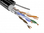 F/UTP Cat5e 4х2х0,52 PVC/PE tr ParLan™ , кабель парной скрутки уличный на тросу (Паритет)
