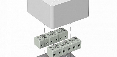 Коробка огнестойкая 40-0460-FR6.0-12 Е15-Е120 85х85х45 для кабель-канала (Промрукав), 40-0460-FR6.0-12