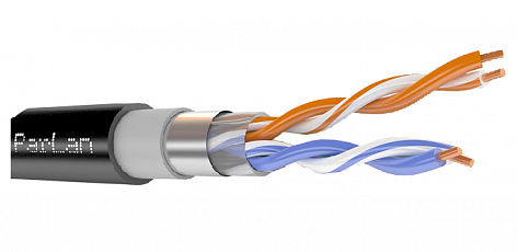 F/UTP Cat5e 2х2х0,52 PVC/PE ParLan™ , кабель парной скрутки уличный (Паритет)/500м