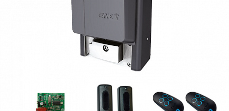 8K01MS-053, BX708RC KIT, Комплект автоматики для откатных ворот на основе привода BX708 (встроенный блок управления ZBX7N, радиоуправление с динамическим кодом, фотоэлементы)